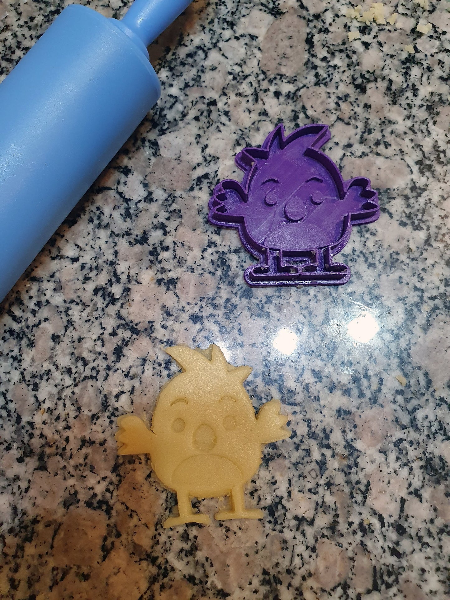 Baby Chicken Happy Easter cookie cutter with stamp