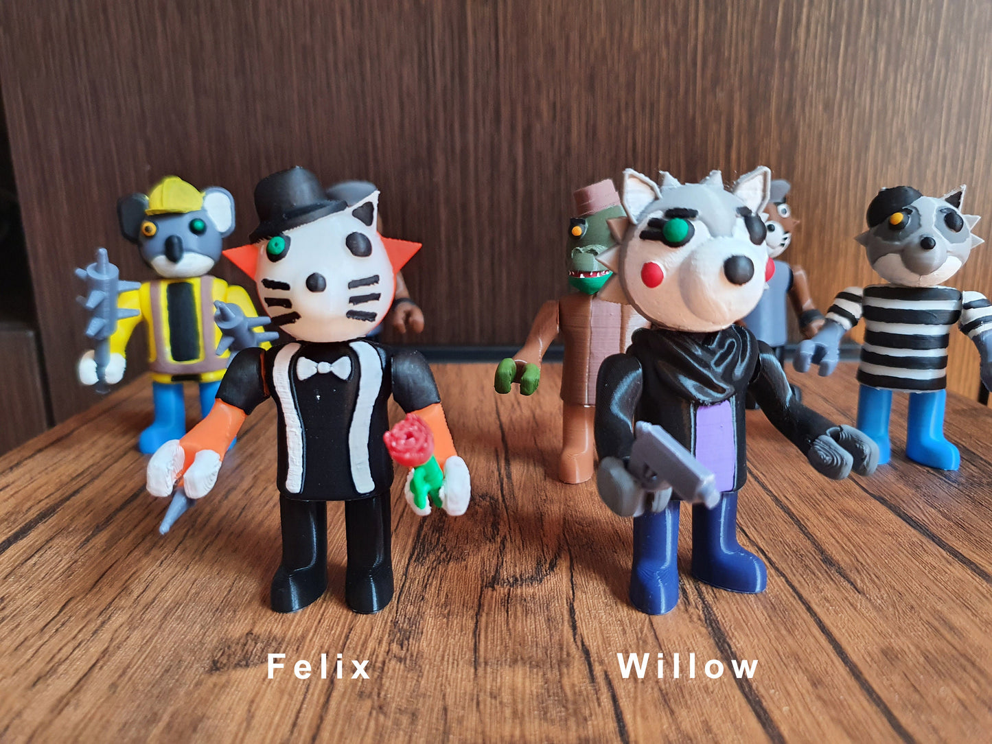 Koalie, Alfis, rash, Felix, Willow, Blackbear, Filip fullbody figures