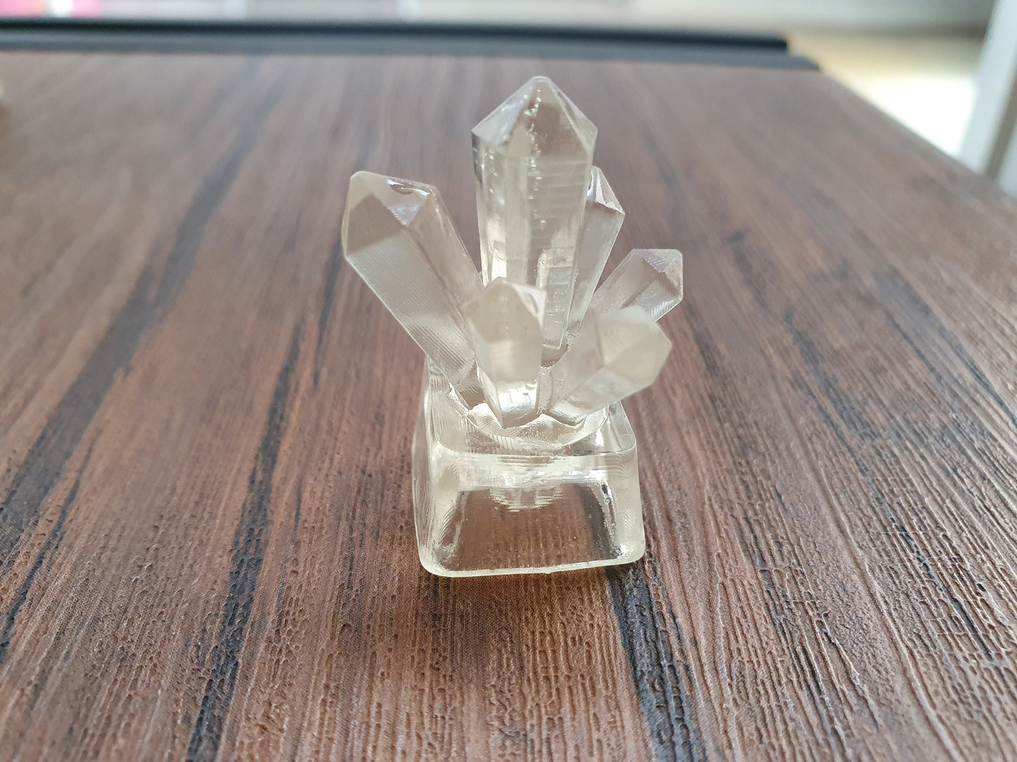Clear Crystal mechanical keycaps 3D printed