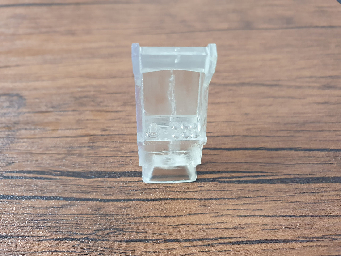 Clear Arcade games machine mechanical keycaps 3D printed