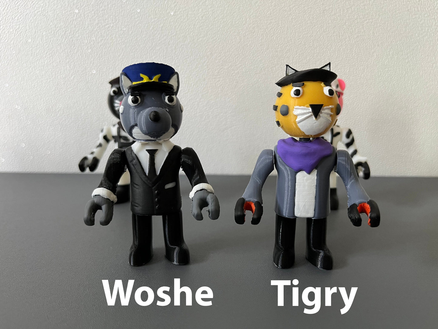 Porter, SGTmonroe, Woshe, Tigry fullbody figures
