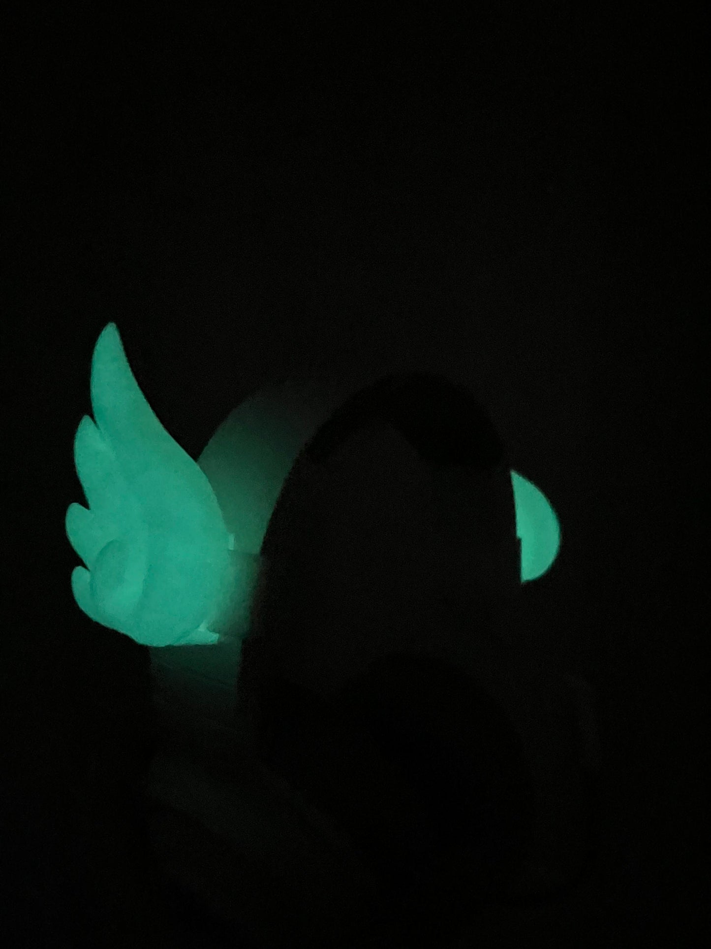 Glow in the Dark Cute Wing for Headphones / Headset for streaming anime cosplay