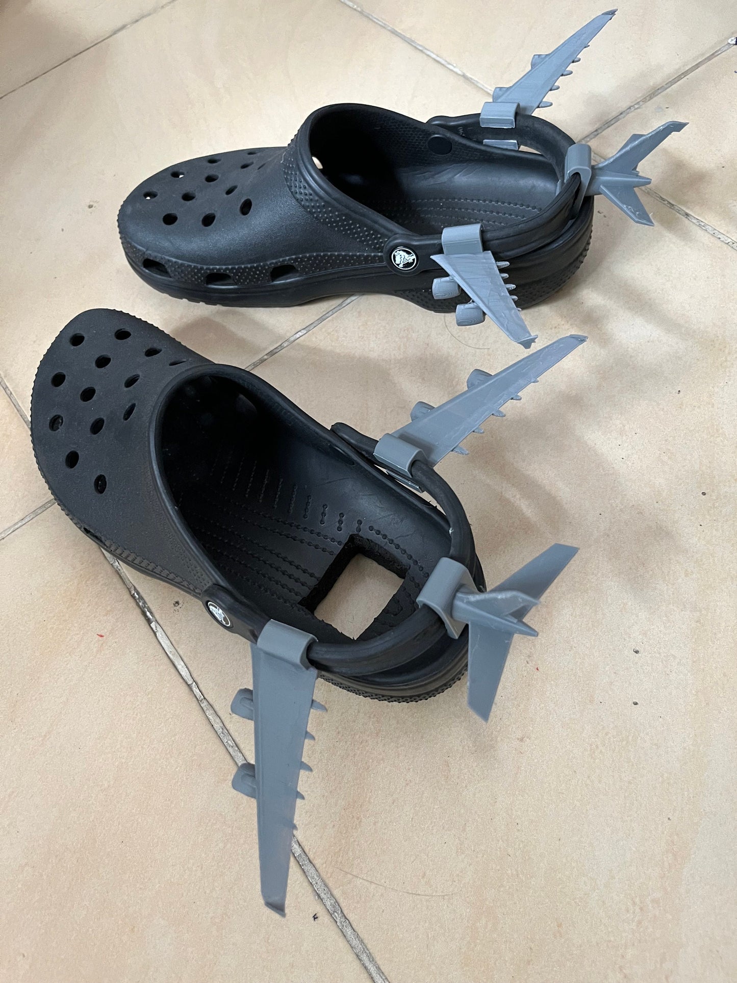 Airplane charms for Croc