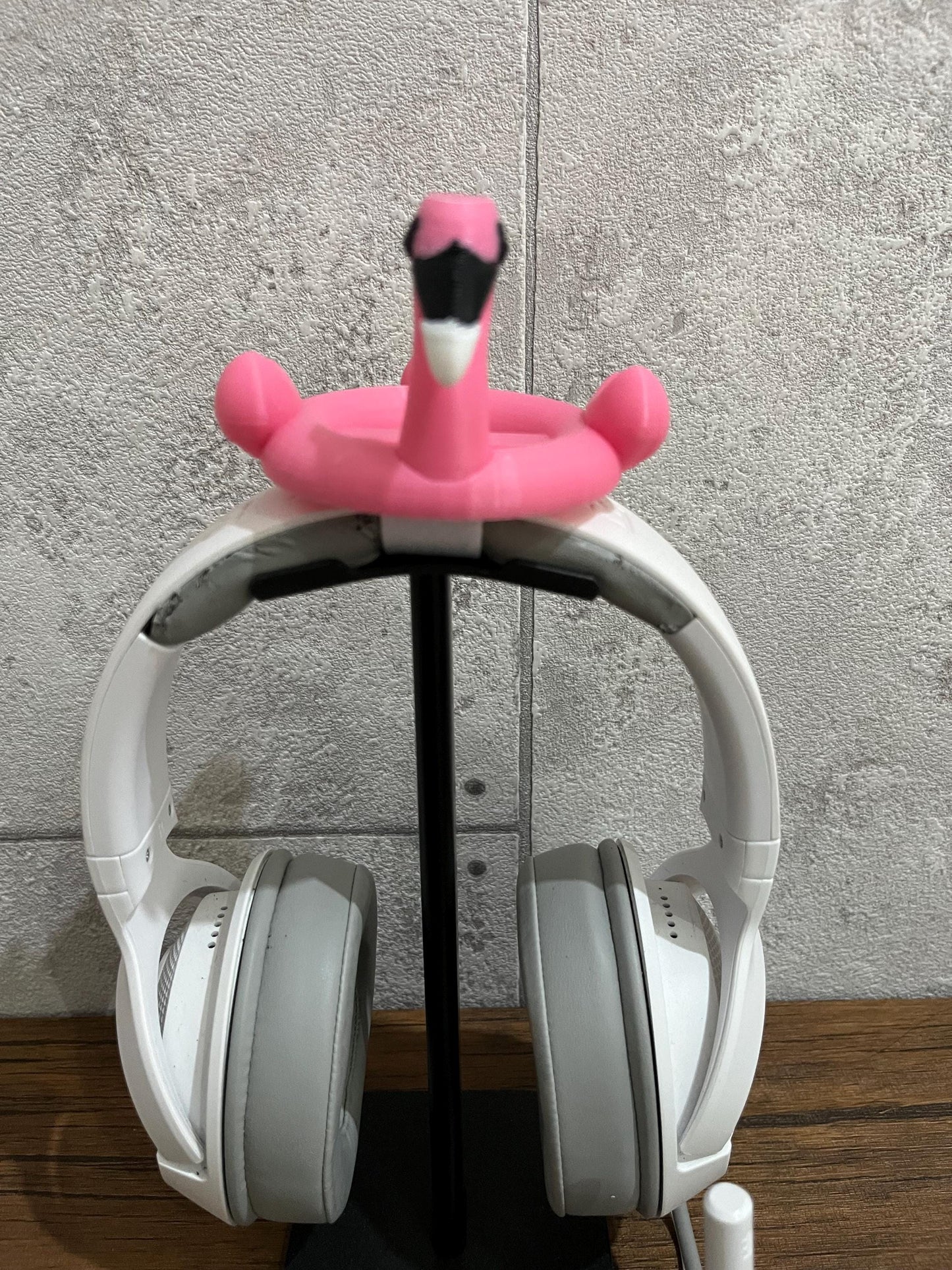 Flamingos ride on float for Headphones / Headset for streaming anime cosplay