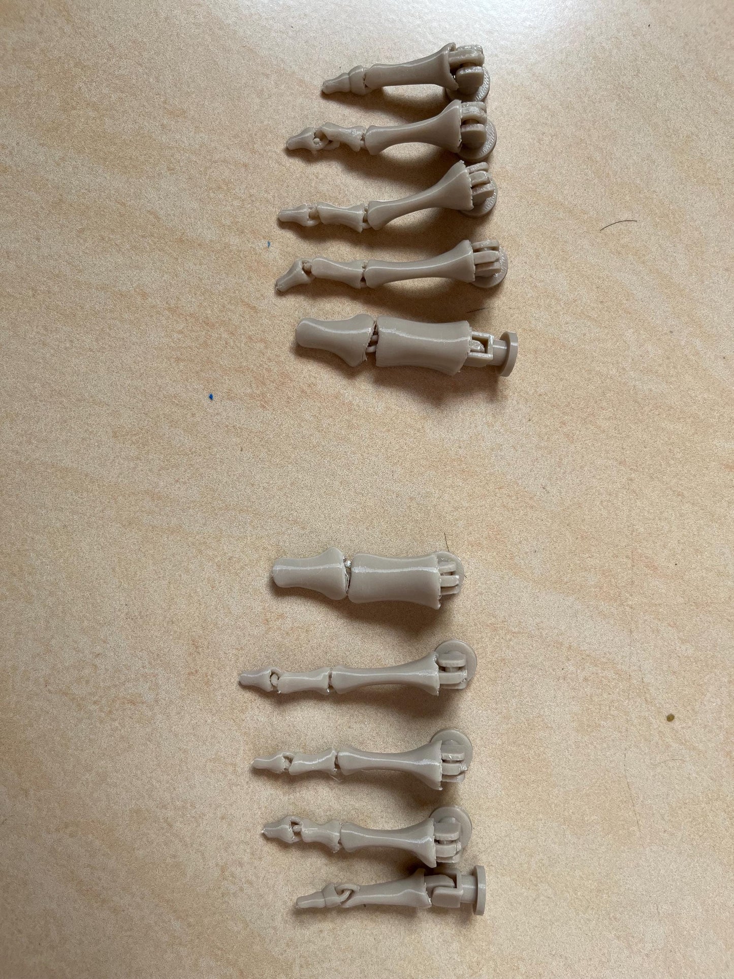 Skeleton Toes Charm 3D prints for Croc with many color selection