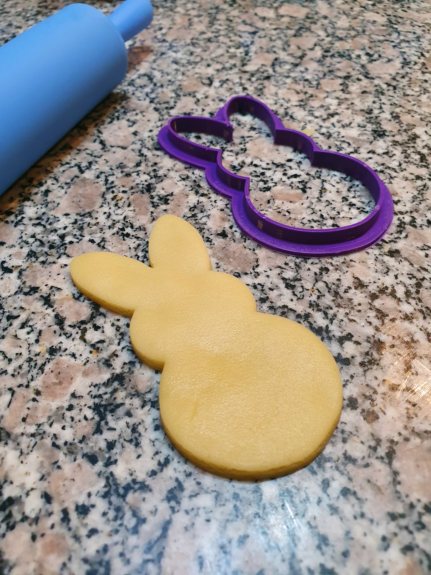Peep Bunny Happy Easter cookie cutter