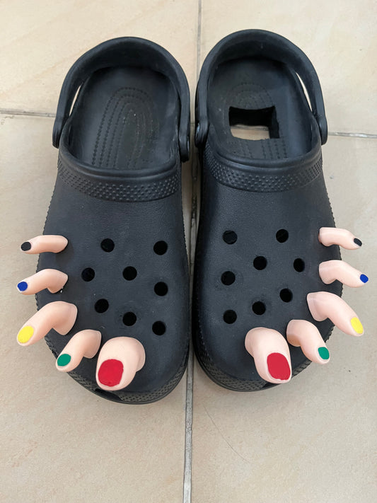 Bend Toes charm 3d printed for Croc with many color selection