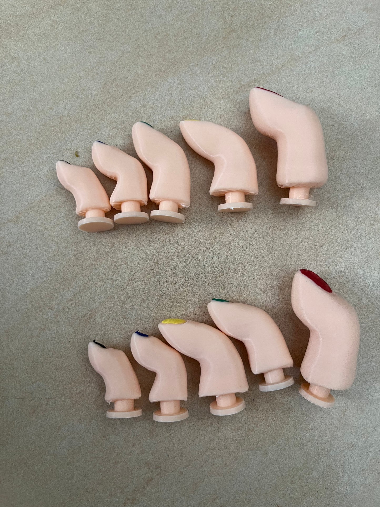 Bend Toes charm 3d printed for Croc with many color selection