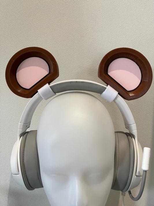 Big Bear Ears for Headphones / Headset for streaming anime cosplay