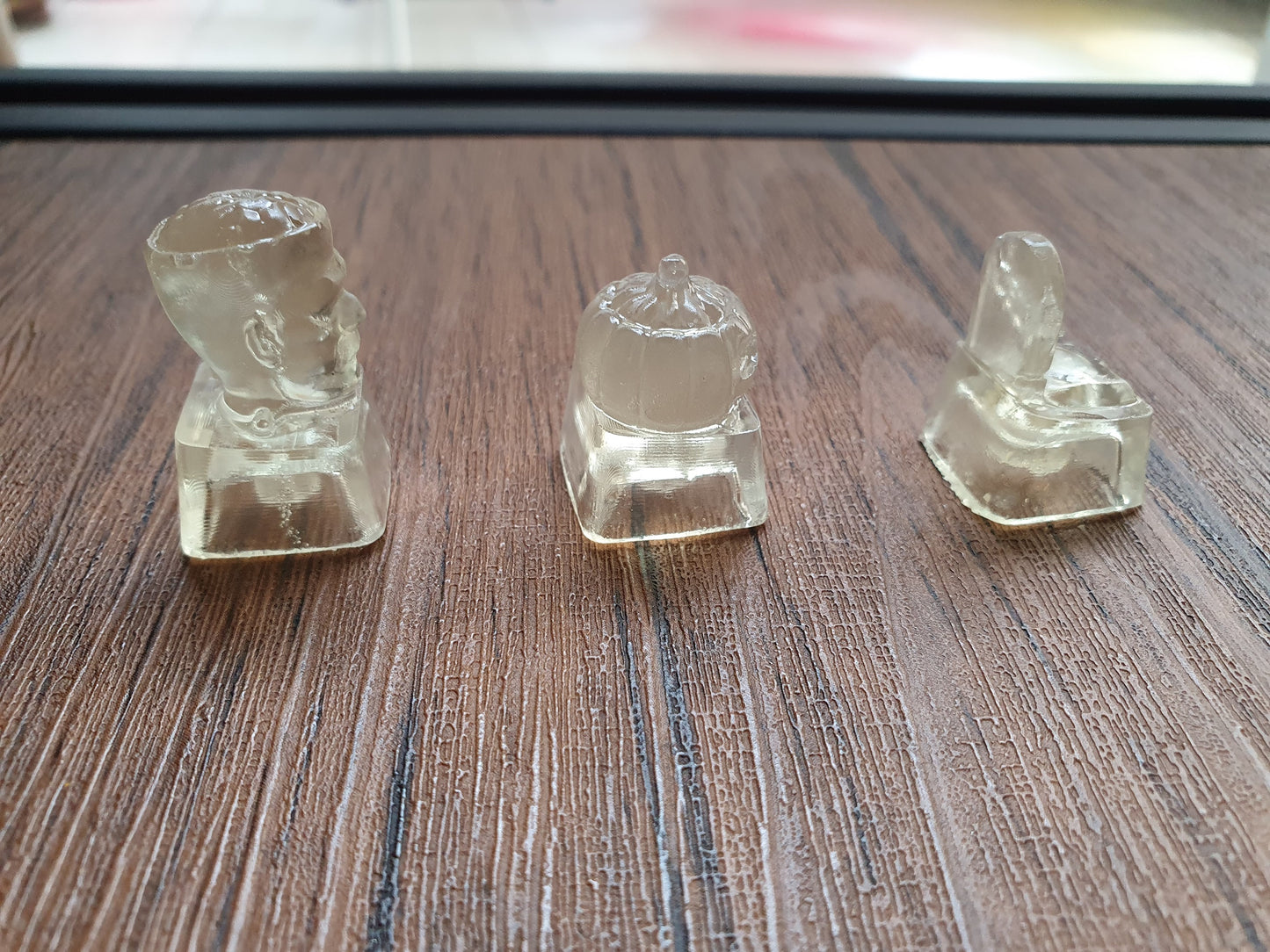 Clear Halloween Themes mechanical keycaps 3D printed