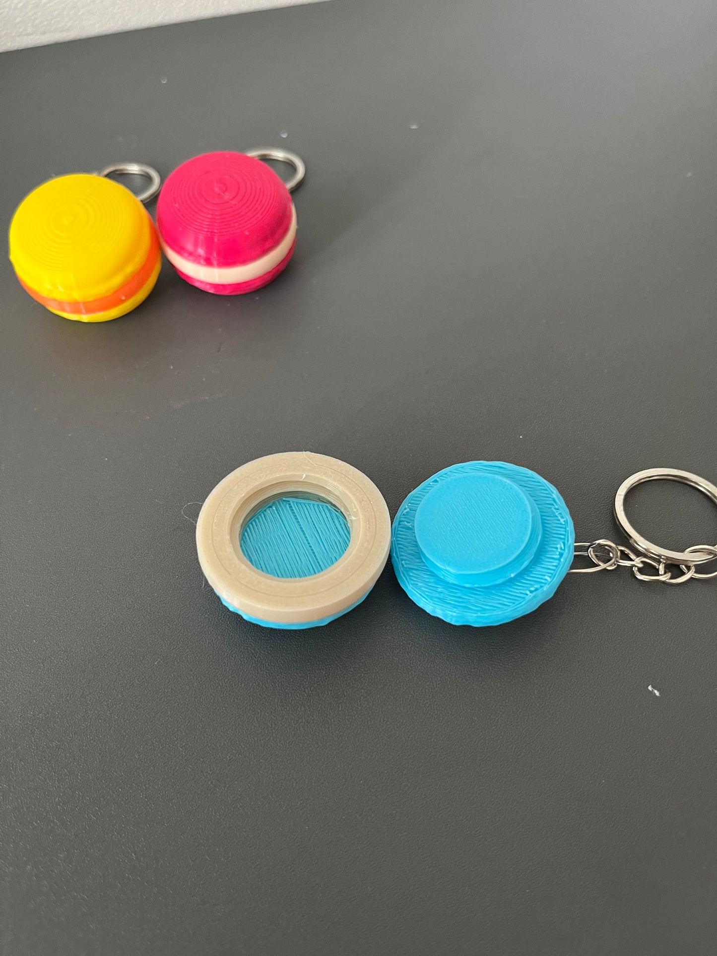 Macaron Keychain 3D Printed for Gifts