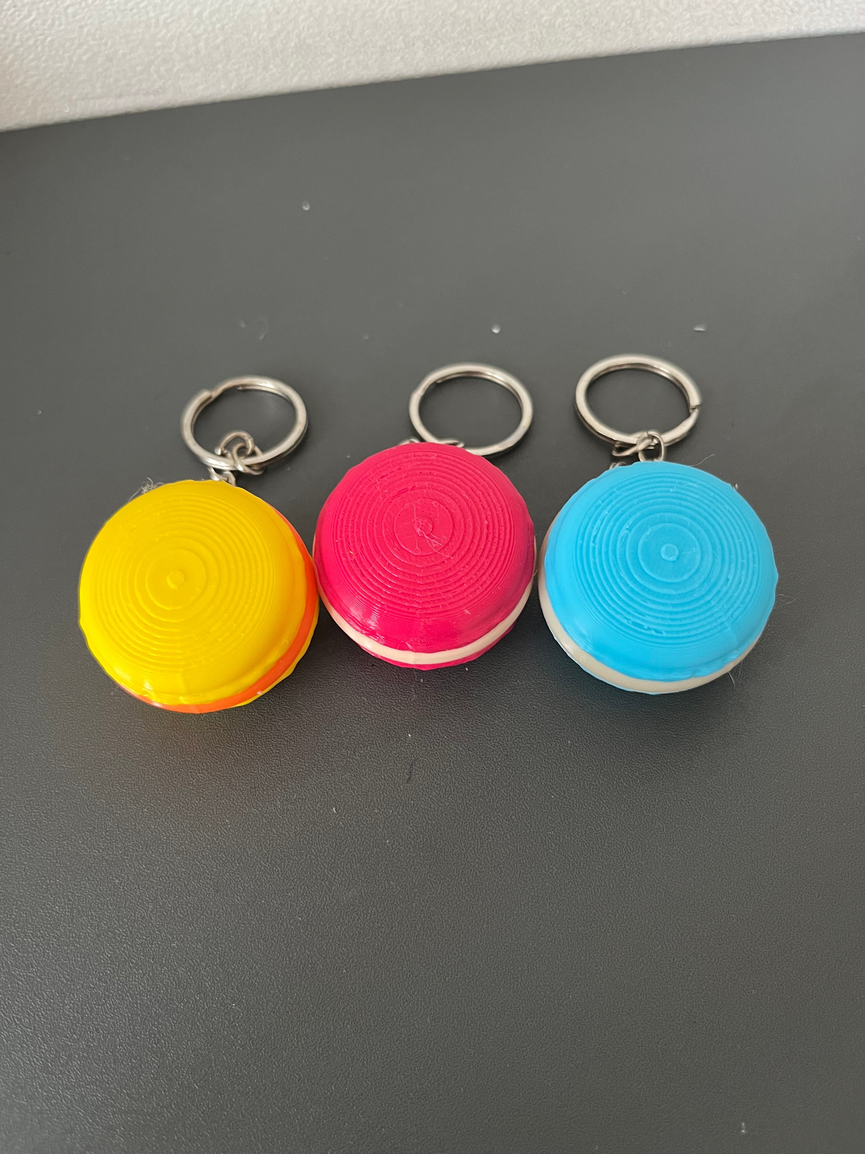 Macaron Keychain 3D Printed for Gifts – LasershopDesigns