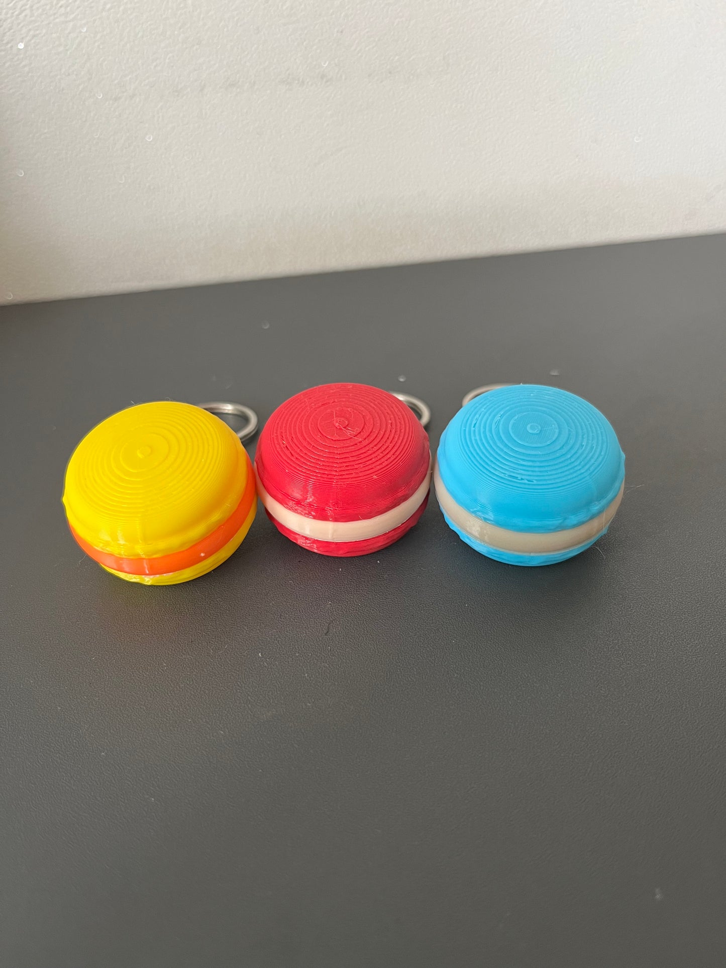 Macaron Keychain 3D Printed for Gifts
