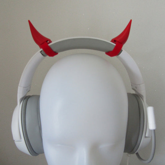 Mini Demon Horns for Headphones / Headset for streaming anime cosplay