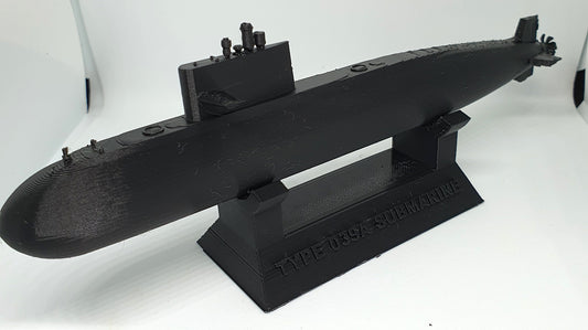 The Type 039A submarine, Scale 400, Yuan Class, 3D printed, wargaming, military miniatures