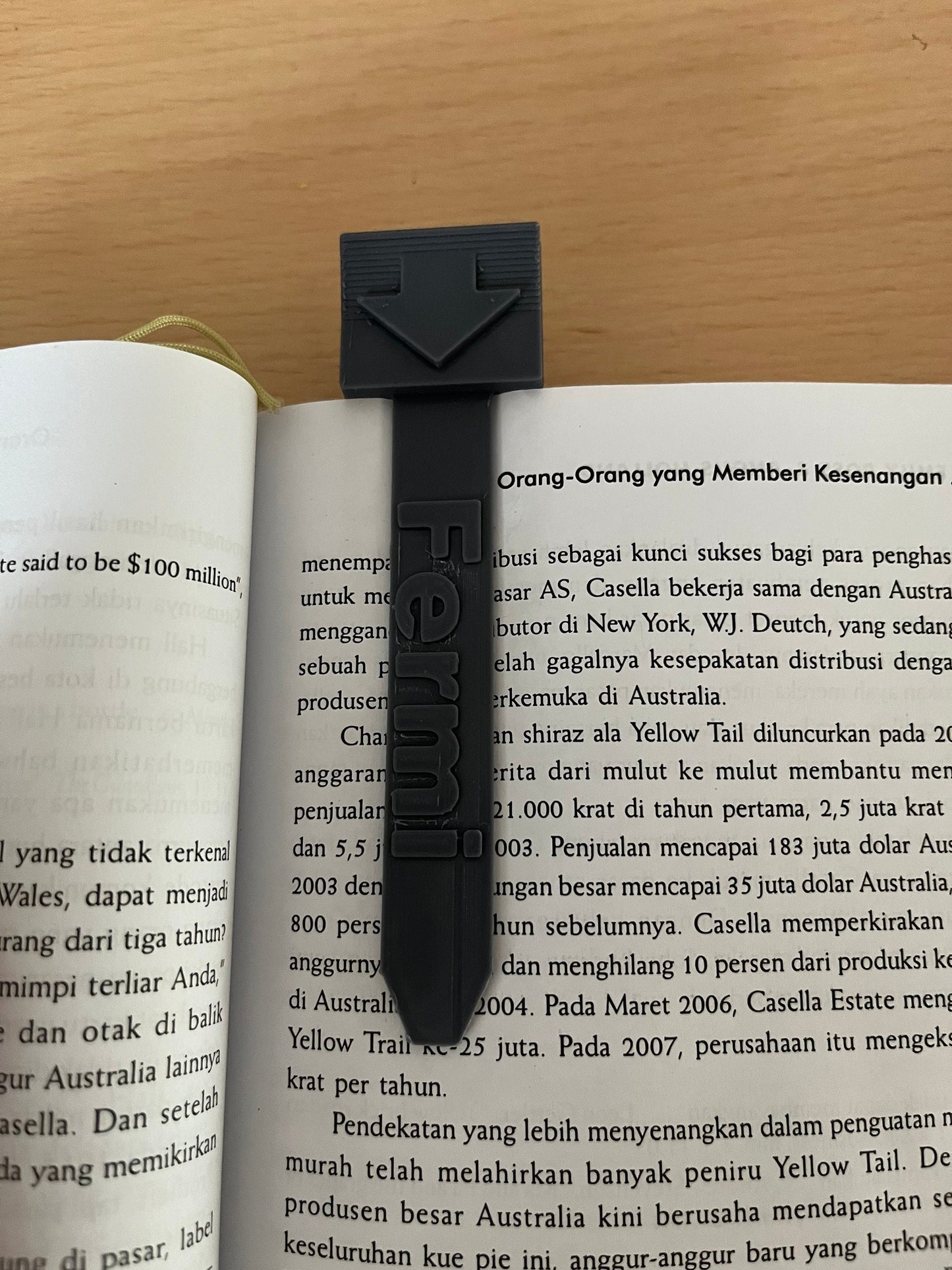 Personalized name Bookmark 3D Printed