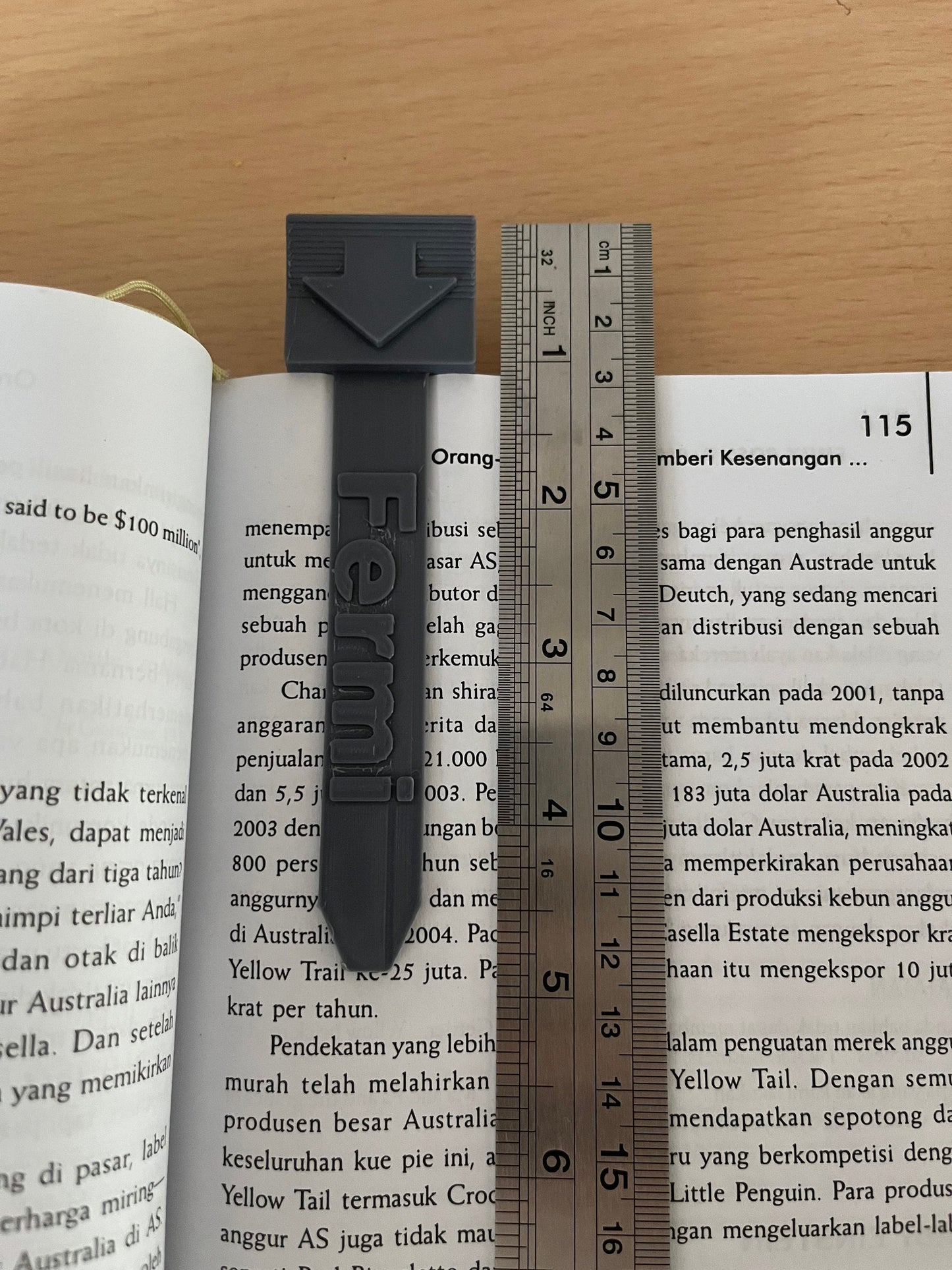 Personalized name Bookmark 3D Printed