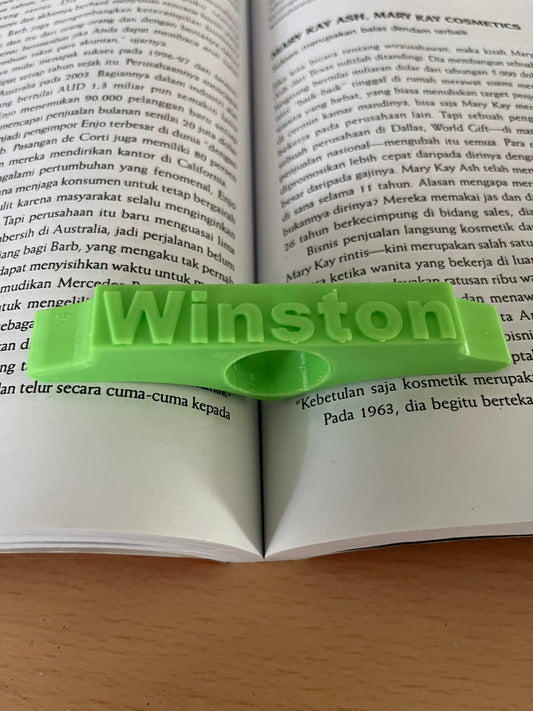 Personalized name Page holder 3D Printed