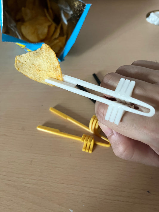 Chopstick gaming, Wearable chopsticks snack 3D Printed
