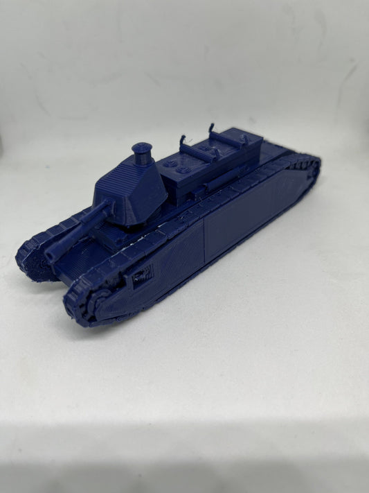 Char 2C Tank, scale 80, France, World war two, 3D printed, wargaming, military miniatures