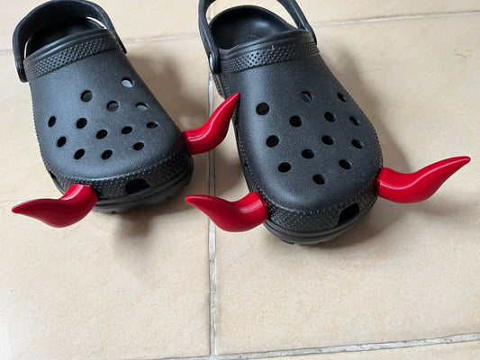 Devils horns charms for Croc