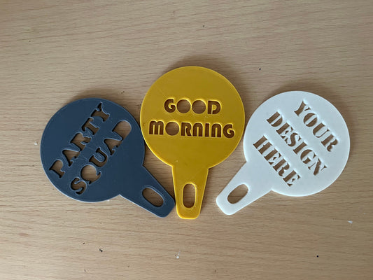 Custom Personalised Coffee/cocktail Stencil Gift