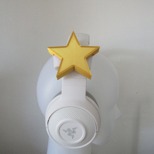 Gold Stars for Headphones / Headset for streaming anime cosplay