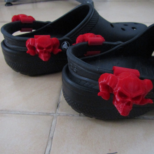 Demon Skull for Croc with many color selection