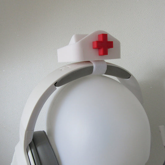 Nurse hat for Headphones / Headset for game fun streaming anime cosplay
