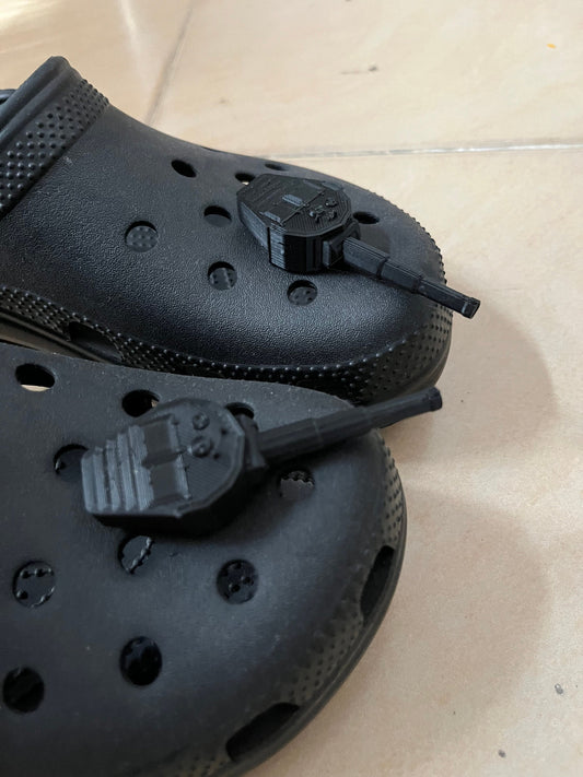 Tank turret charm model 3 for Croc with many color selection