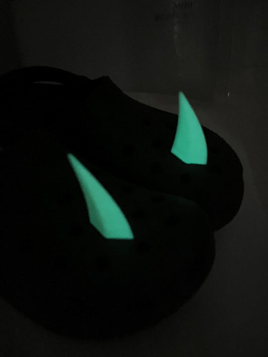 Glow In The Dark Fang charms for Croc