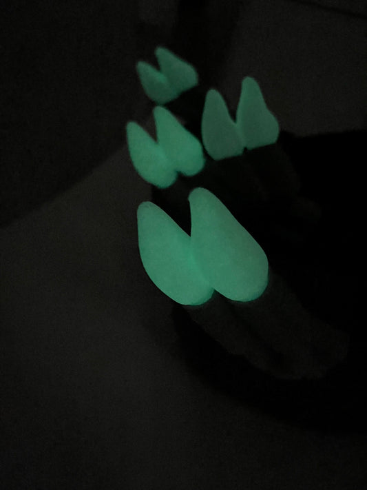 Twin muffler exhaust with Glow in the dark Flare for Croc