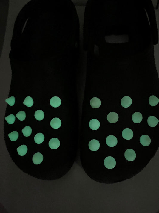 Glow In The Dark Spike charms for Croc