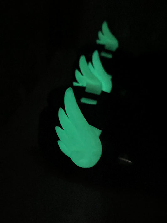 Glow in the Dark Cute wings for Croc, Cartoon like wings