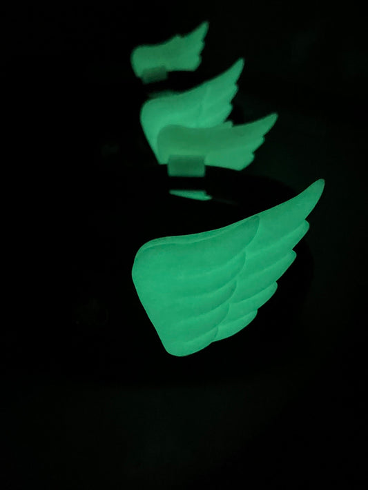 Glow in the Dark Big double wings for Croc, Real wings like