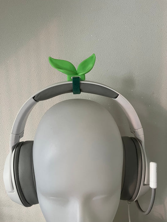 Small leaf / sprout for Headphones / Headset for streaming anime cosplay