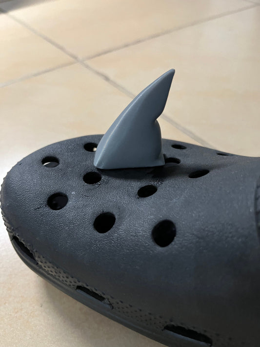 Shark fin charm 3d printed for Croc