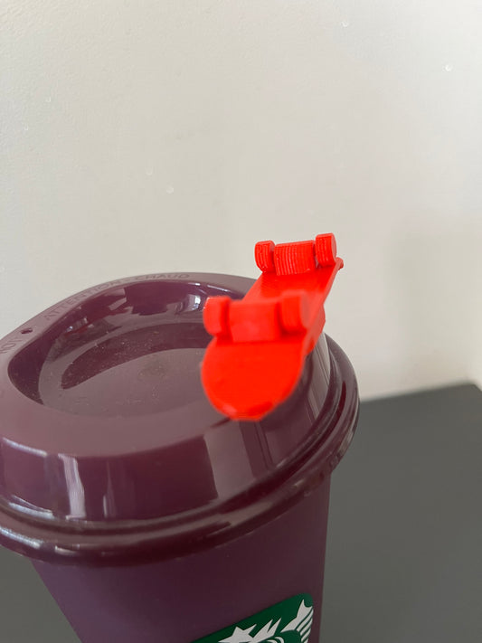 Skateboard 3D printed hot drink stopper reusable cup