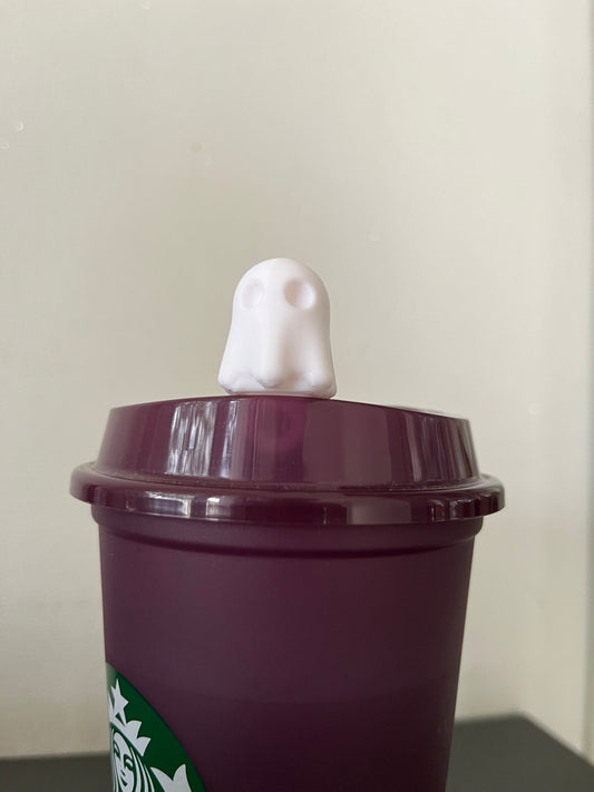 Ghost 3D printed hot drink stopper reusable cup