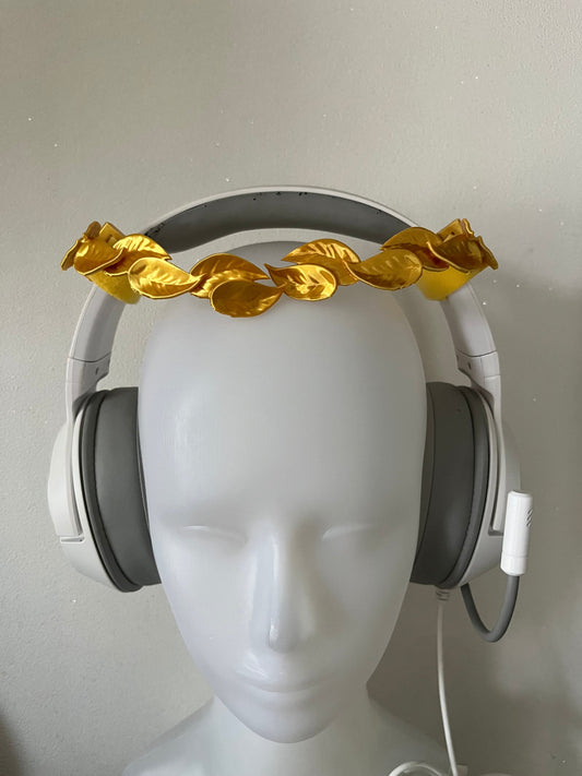 Leaf crown for Headphones / Headset for streaming anime cosplay