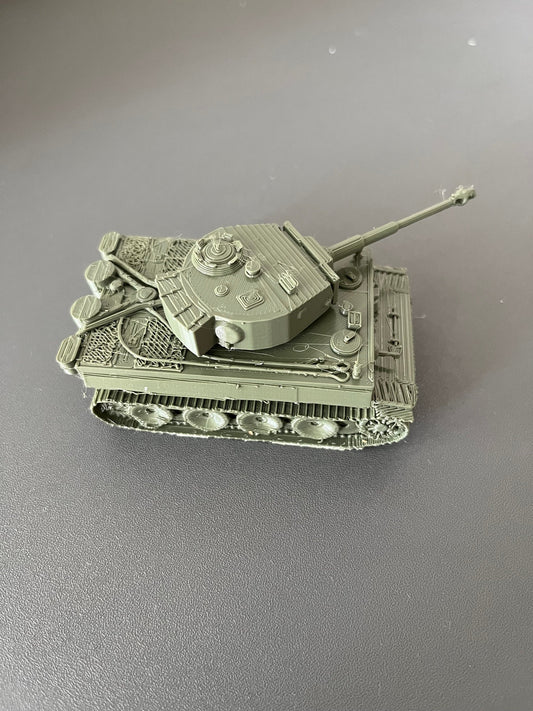 Tiger 1 Tank, scale 80, Germany heavy tank, World war two, 3D printed, wargaming, military miniatures