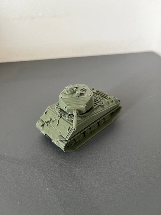 Sherman Tank, scale 80, US tank, 3D printed, wargaming, military miniatures