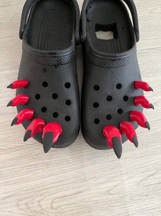 Demon Toes charm 3d printed for Croc