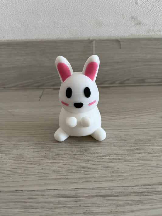 Cute Kawaii Bunny Cable Holder, 3D Printed
