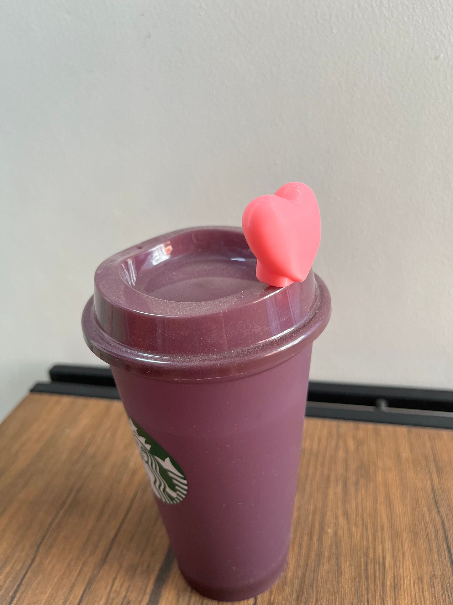Heart Love 3D printed hot drink stopper reusable cup