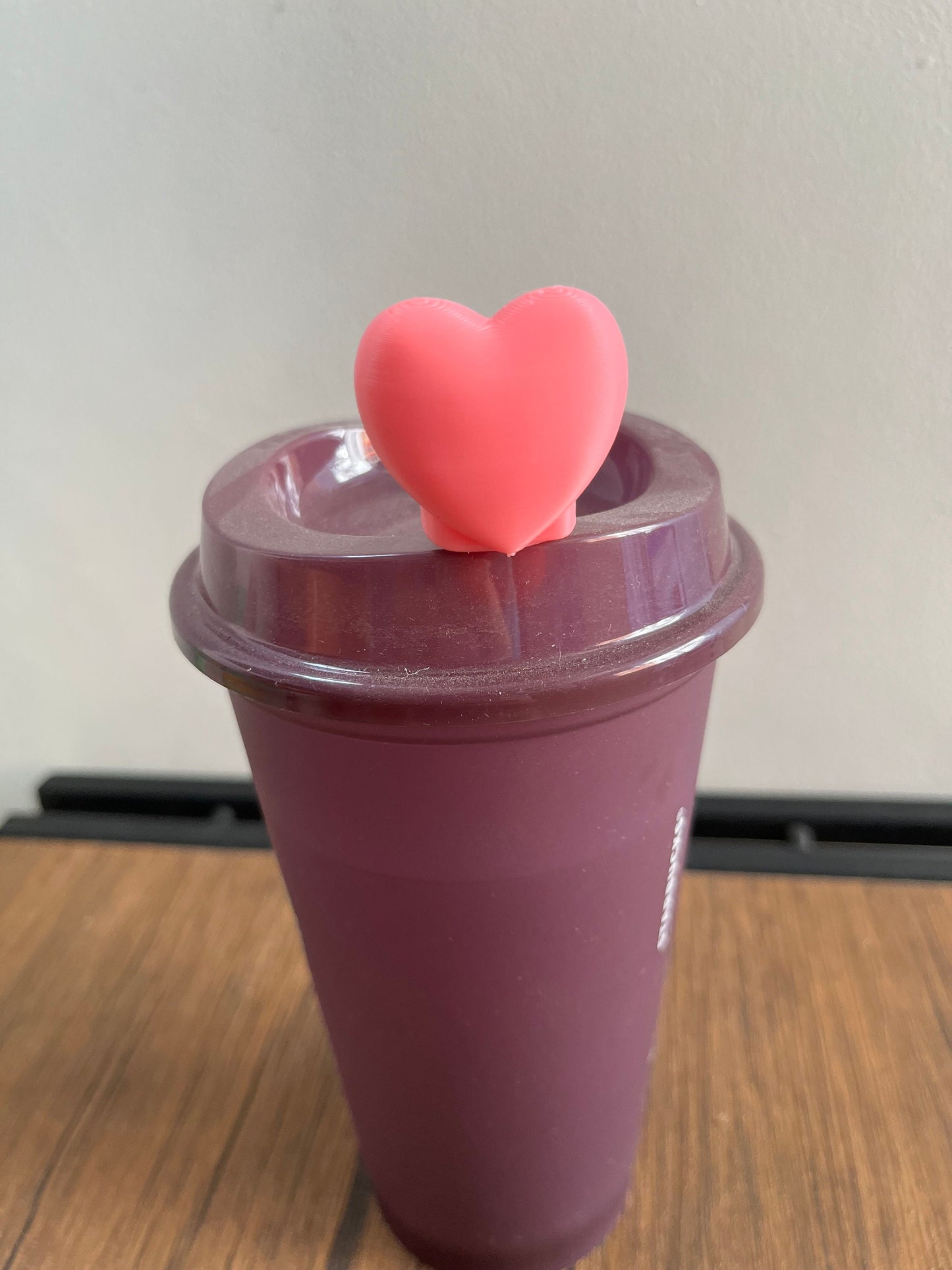 Heart Love 3D printed hot drink stopper reusable cup