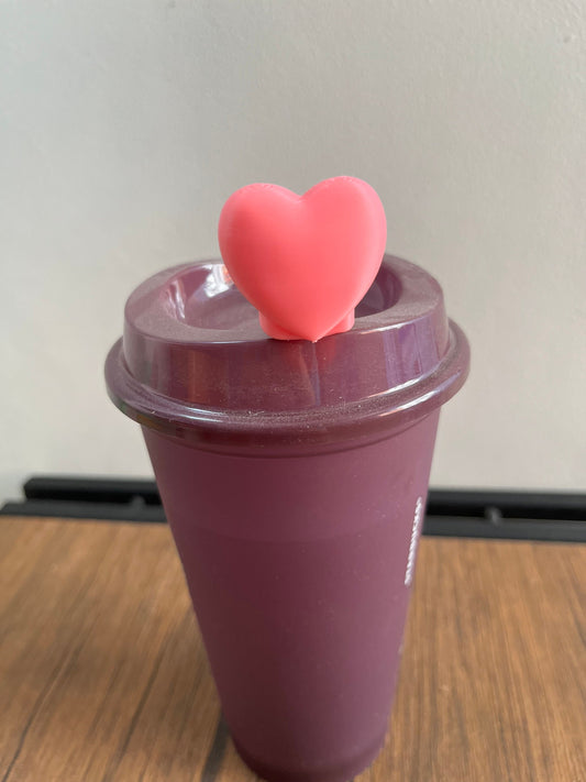 Heart Love 3D printed hot drink stopper reusable cup