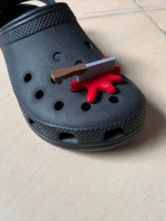 Chop charm 3d printed for Croc
