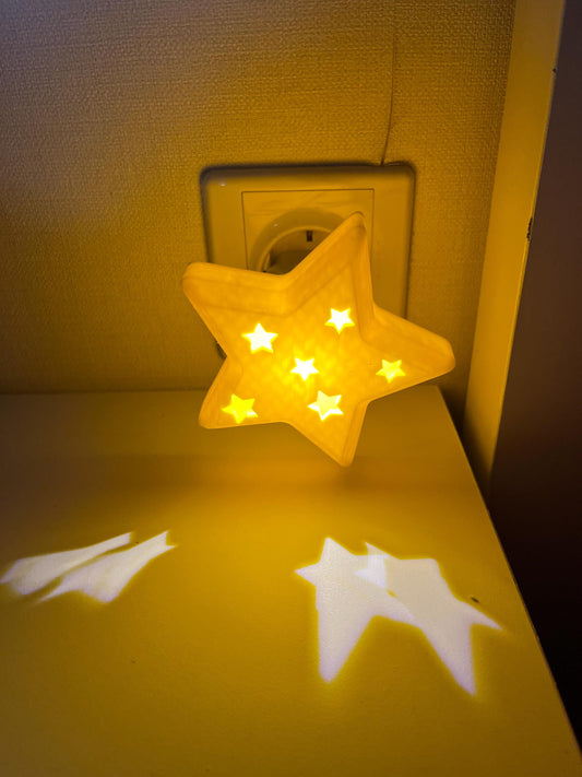 Star Lamp USB Wall Night Light Plug 3D print