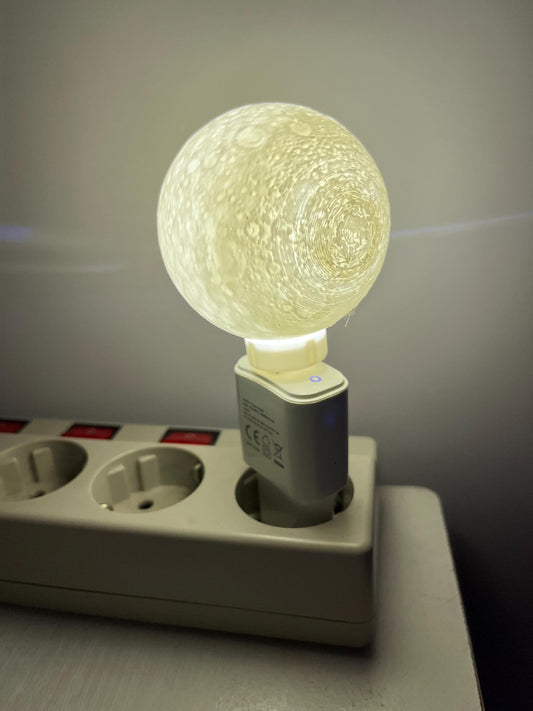 Moon Lamp USB Wall Night Light Plug 3D print
